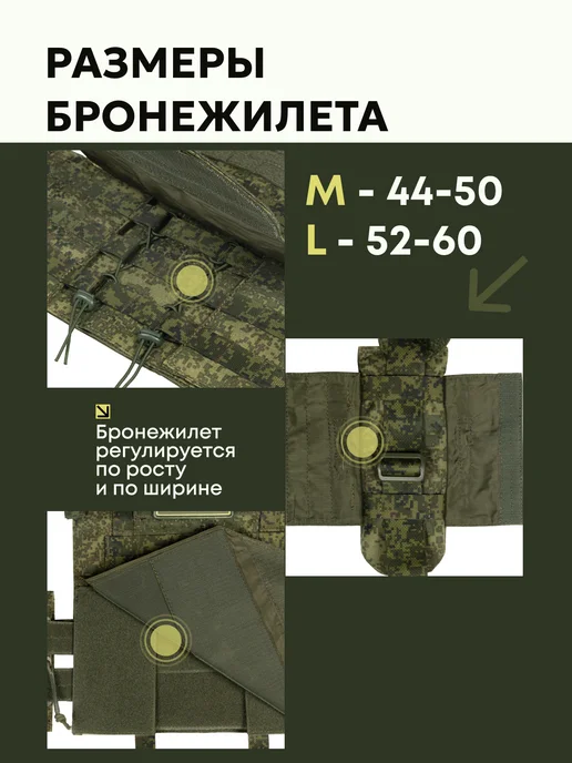 TOGA UNIT Бронежилет тактический с плитами БР5, плитник цифра, зеленый, фото 4