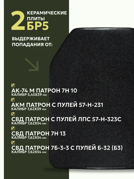 TOGA UNIT Бронежилет тактический с плитами БР5, плитник цифра, зеленый, фото 6