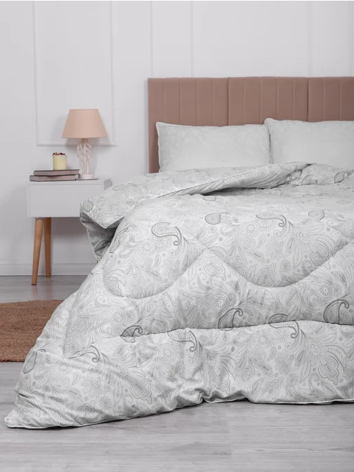 NightComfort Одеяло зимнее евро. Лебяжий пух тяжелое, белый