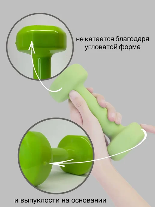 Гантели для спорта и фитнеса 3 кг, 3 кг, фото 6