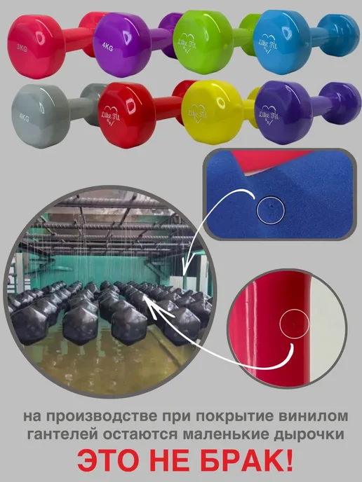 Гантели для спорта и фитнеса 3 кг, 3 кг, фото 7