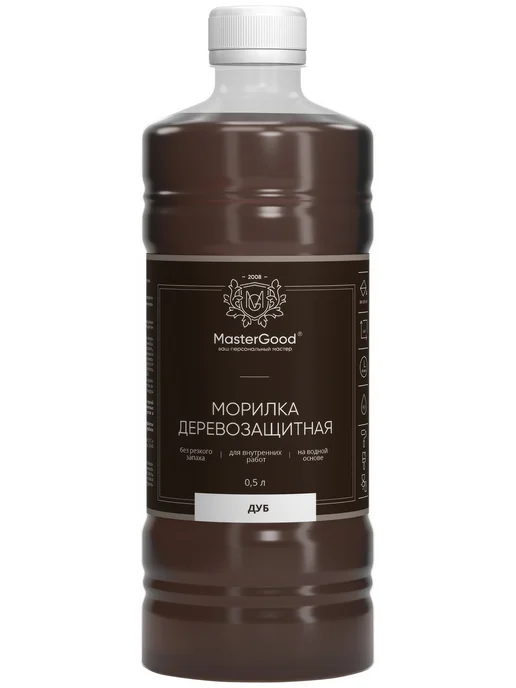 Good Master Морилка для дерева на водной основе 0.5 л цвет дуб, 500 мл, фото 2