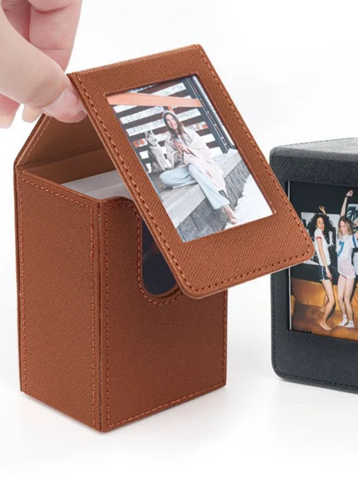 instax mini Фотоальбом для хранения фотографий и xiaomi, коричневый, фото 2