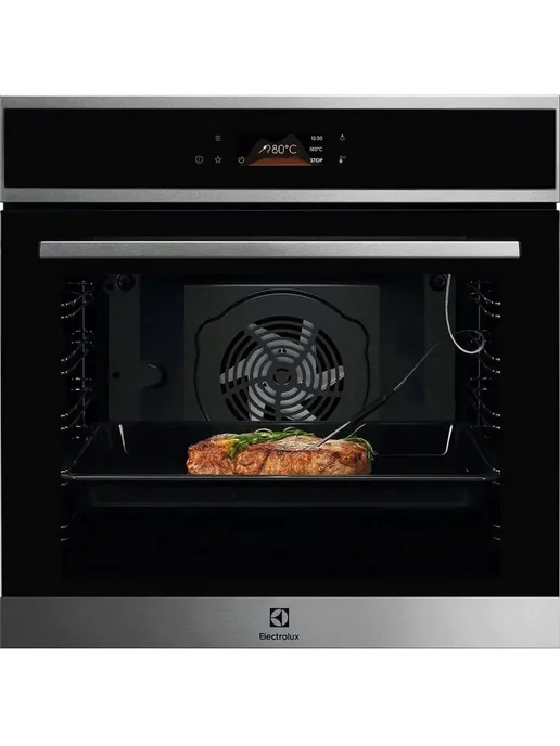 Electrolux Встраиваемый духовой шкаф LOE8P39X, черный, серебристый, черный, фото 2