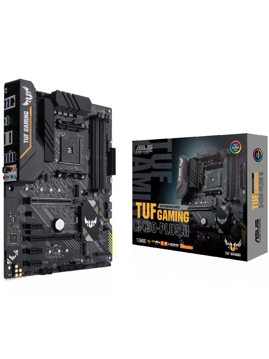 Asus Материнская плата TUF GAMING B450-PLUS II AM4 AMD B450 ATX