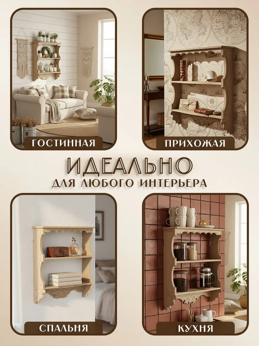 Кодеко Полка настенная Прованс, вариант, фото 2