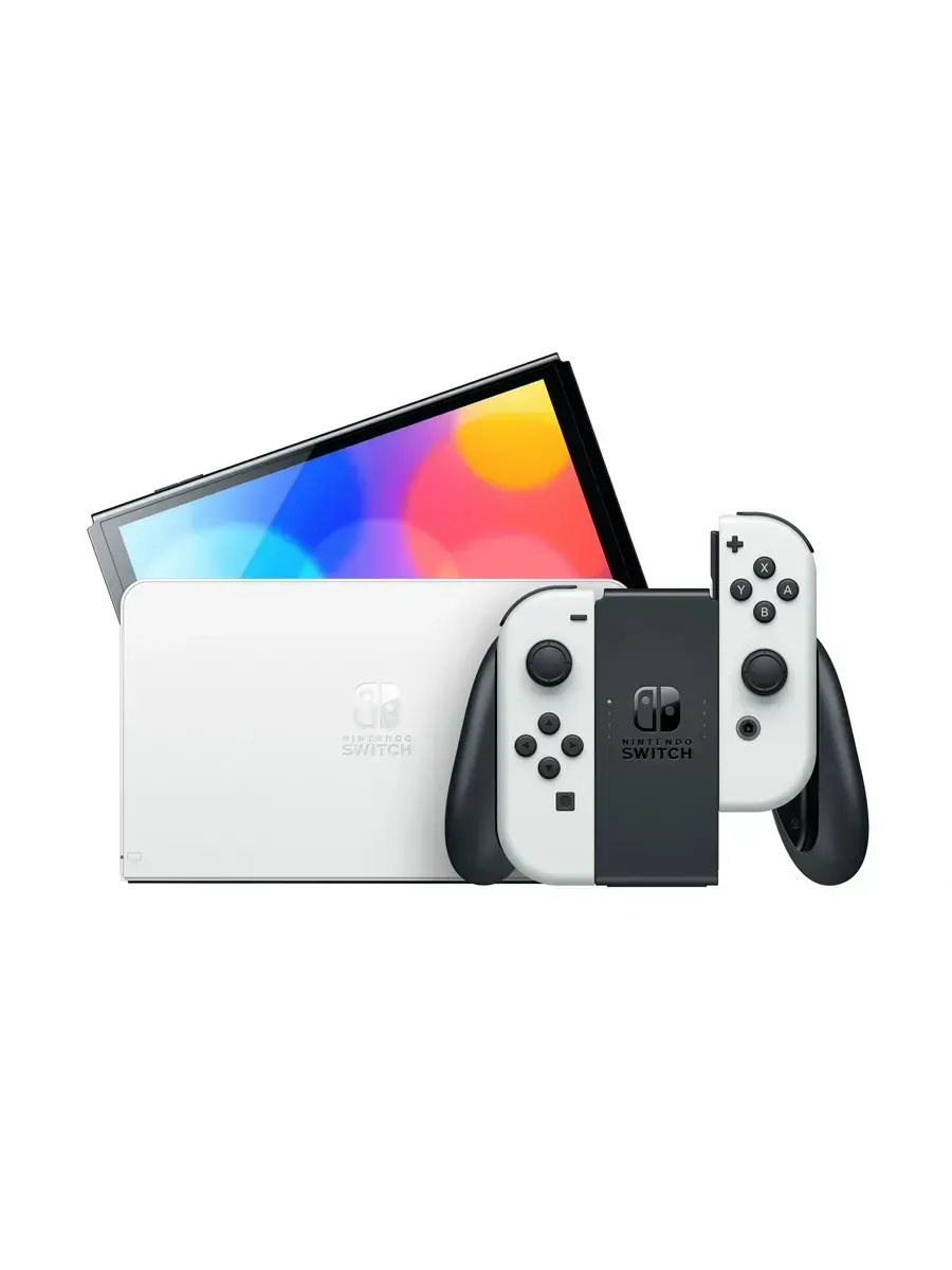 Игровая приставка Switch OLED 64 ГБ белый Nintendo 1015818464 купить в интернет‑магазине Wildberries