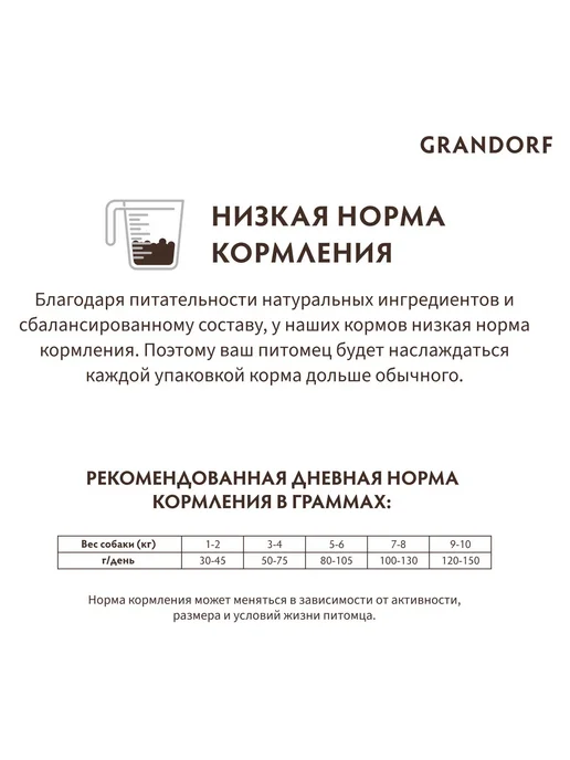 Сухой корм Grandorf' Пробиотиками для собак, мелкие, мясо, 1 кг, фото 8