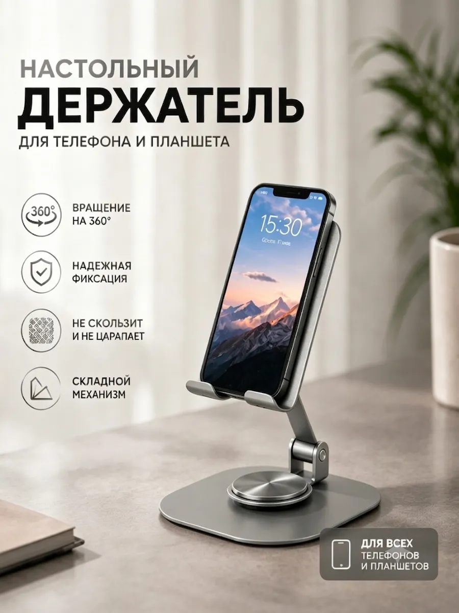 Подставка для телефона и планшета на стол