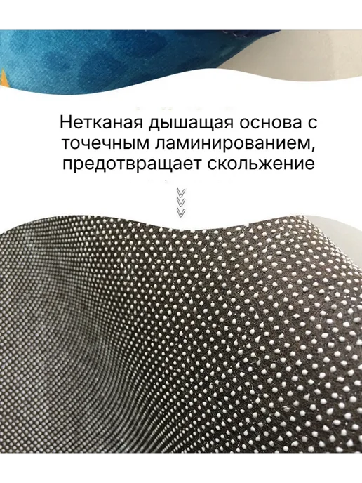 коврик детский для ползания развивающий новорожденных на пол, голубой, фото 6