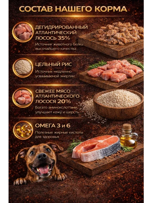Сухой корм Будь здоров Гранула для собак, крупные, рыба, 0,4 кг, фото 3