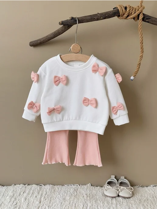 FMPDC baby Детский костюм для девочек, оранжевый, фото 3