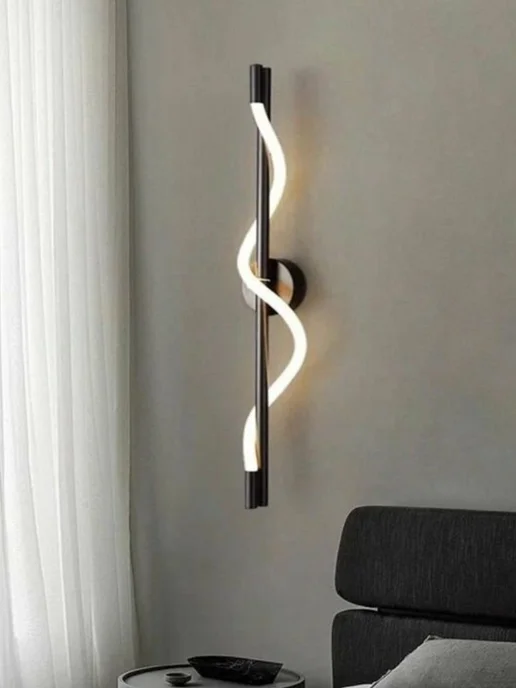 DARRA Бра настенное, Led, современный минимализм, черный, фото 4