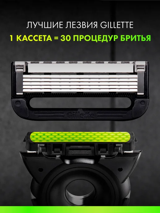 GILLETTE Кассеты для бритья мужские сменные 5 лезвий Labs, 8 шт, 8 шт, фото 8