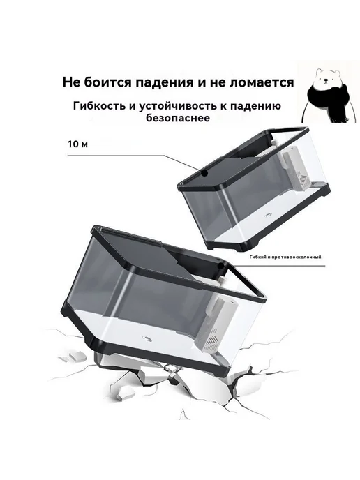 Аквариум с подсветкой и фильтром 30.6*19.6*18.4, 30.6x19.6x18.4, фото 8