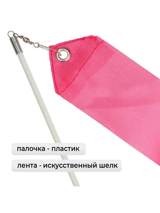Лента для художественной гимнастики с палочкой 2 м, 2 м, фото 2