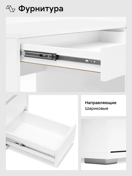 НОНТОН Стол письменный Гиланс, белый, фото 6