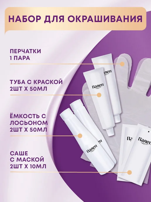 Палетт Стойкая крем-краска XXL 1-1 C1 Иссиня-чёрный, черный, фото 3