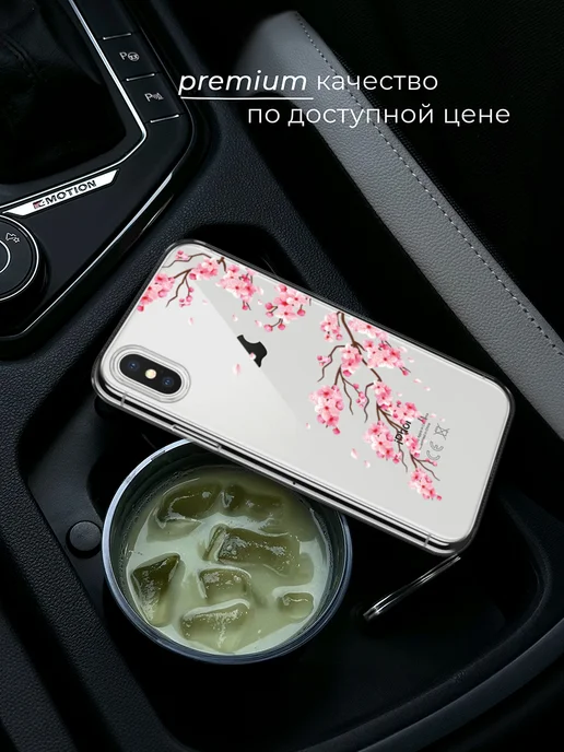 Case Place Чехол на iPhone X iPhone XS сакура, белый, фото 5