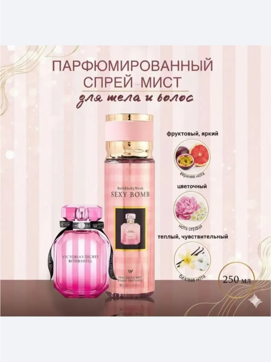Парфюмированный спрей-мист для тела и волос Bombshell