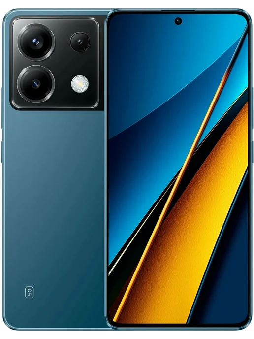 Смартфон Xiaomi Poco X6 12/256 ГБ, синий, фото 2