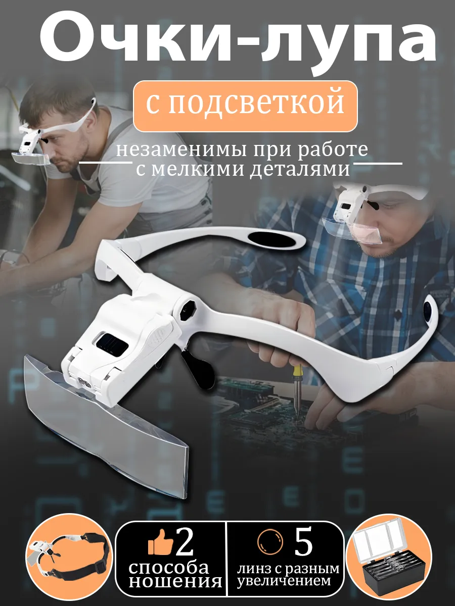 Увеличительные очки лупа