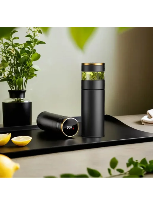 Термокружка Smart Cup 0 5л нерж сталь с термометром Ч С, 5 л