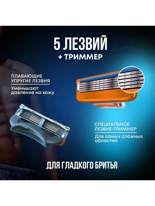 Лезвия для бритья 4 шт Лезвия, 4 шт, фото 3