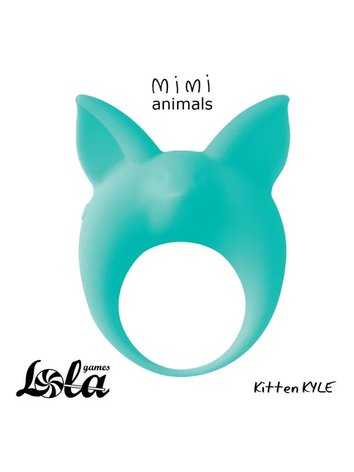 lola games Mimi Animals Kitten Kyle, зеленое — эрекционное виброкольцо, зеленый, фото 2