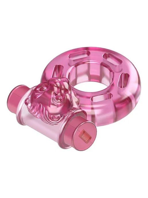 baile Pink Bear — эрекционное виброкольцо, 5×3.5 см, 5x3.5 см, фото 2