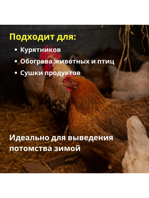 Лампа инфракрасная 100Вт Е27 для животных и птиц, 100 Вт, фото 4