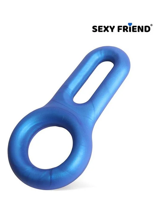 Bior toys Эрекционное кольцо с петлёй, синий, фото 2