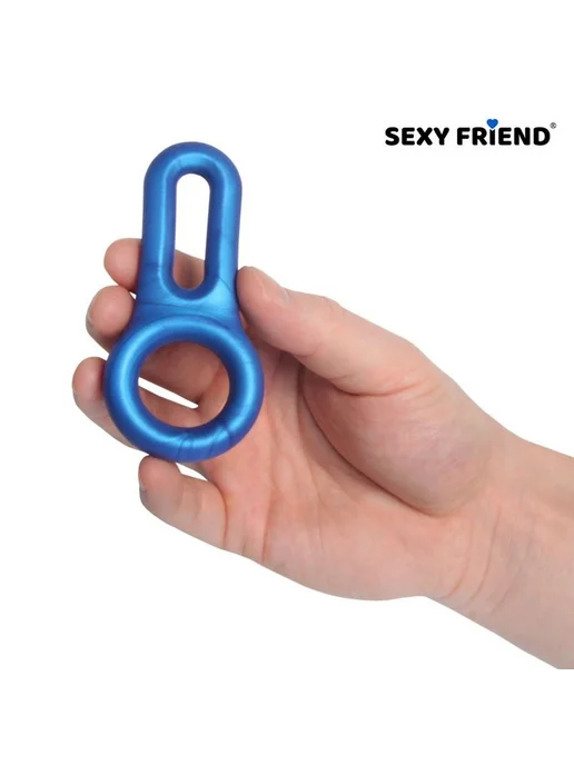 Bior toys Эрекционное кольцо с петлёй, синий, фото 3