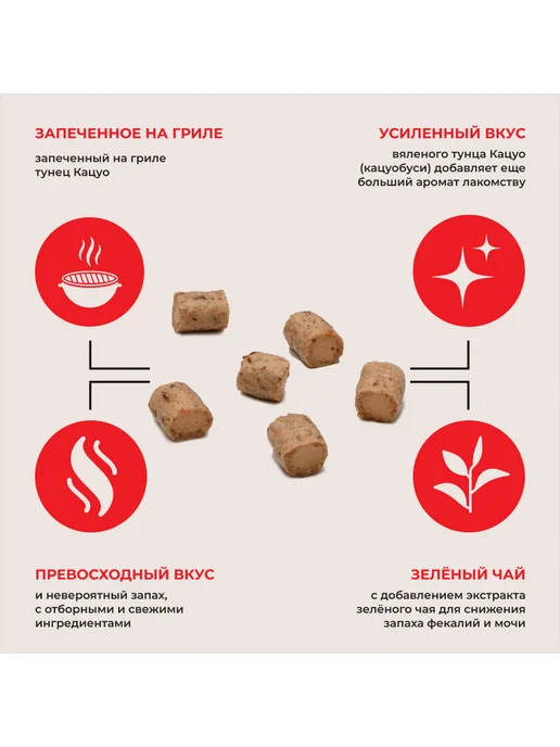 Inaba Лакомство трубочки для кошек со вкусом кацуобуси - 25 г, 25 г, фото 4