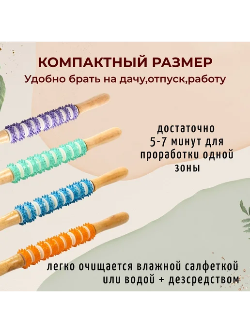Массажер для тела ног спины антицеллюлитный ролик, вариант, фото 5
