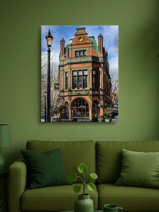 АртКод Картина на холсте 40 x 50 архитектура здания, 30x40, фото 2