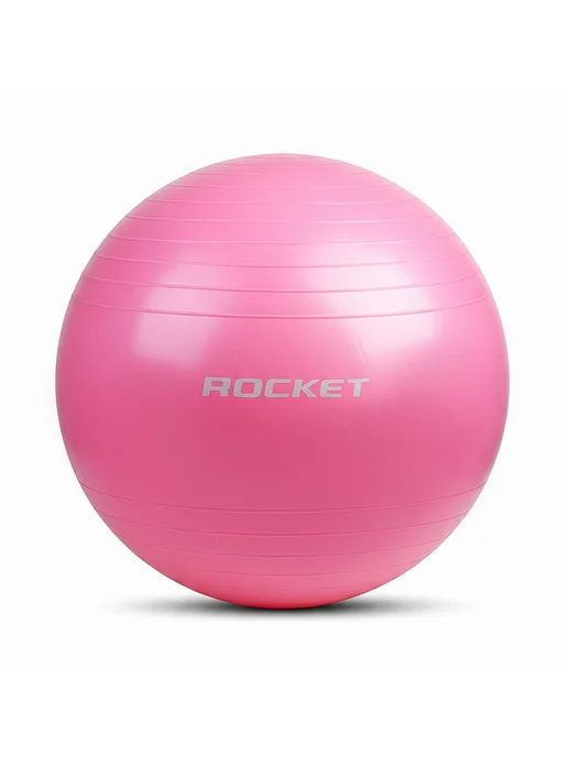 ROCKET Фитбол мяч для фитнеса гимнастический шар для грудничков 70, розовый, фото 2