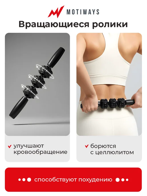 Motiways Массажный набор валик, мячик и ролик для всего тела, вариант, фото 3