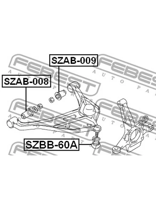 FEBEST пыльник шаровой опоры suzuki grand vitara escudo 98-06 szbb-, вариант, фото 2
