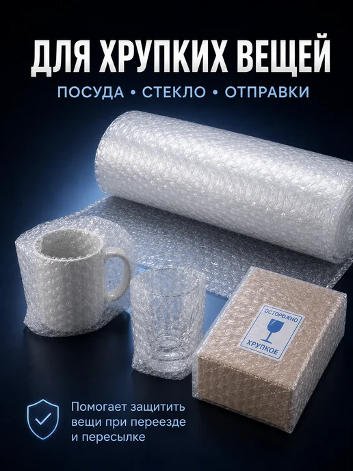 Пупырчатая пленка для упаковки трехслойная 40 см х 5 м, вариант, фото 4