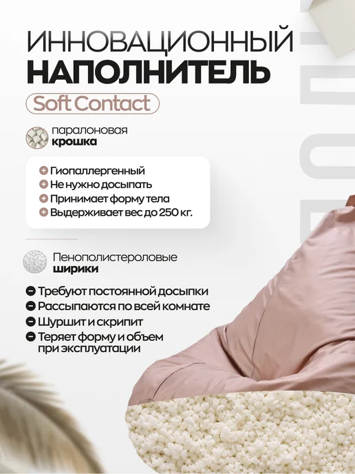 AKUTA Бескаркасное кресло мешок XXXL, серый, фото 3