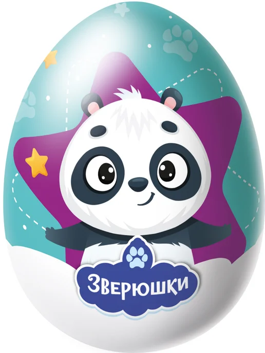 Конфитрейд Шоколадное яйцо Зверята с игрушкой, 24 по 20г, 20 г, фото 2
