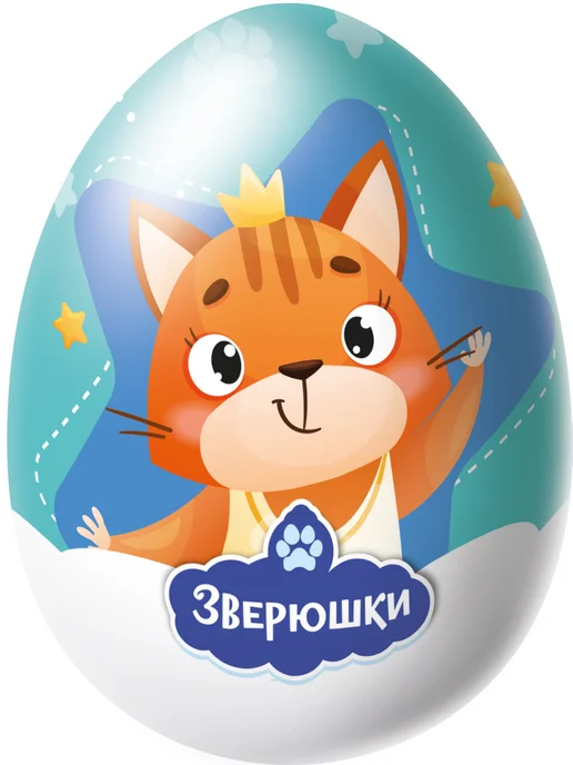 Конфитрейд Шоколадное яйцо Зверята с игрушкой, 24 по 20г, 20 г, фото 3