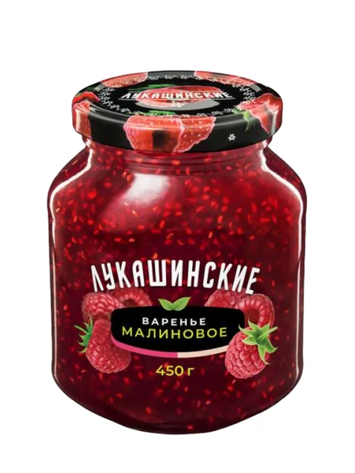 Лукашинские Набор варенья десертного вишневое и малиновое по 450г, 450 г, фото 2