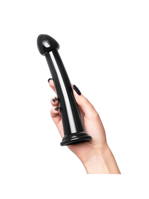 TOYFA RealStick Brutal Гибкий гелевый стимулятор на присоске Jelly Dildo M, черный, фото 5