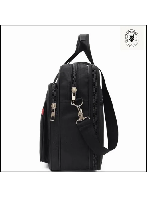 Мужской классический портфель из ткани оксфорд, вариант, фото 3
