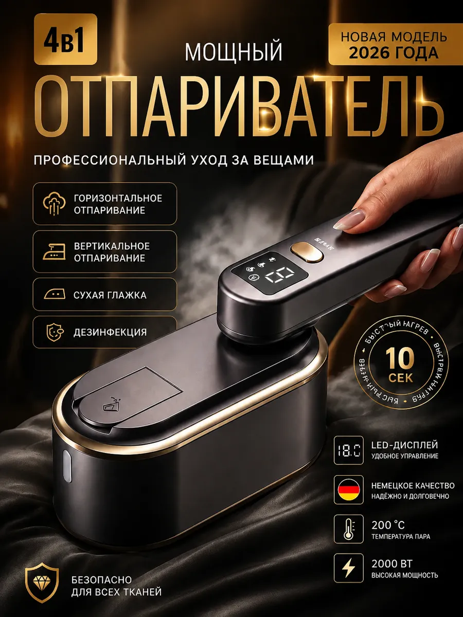 Отпариватель ручной для одежды мощный