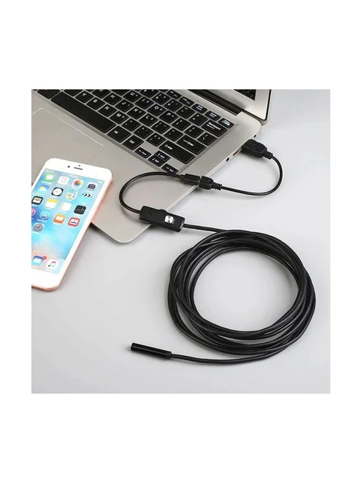 Нет бренда Эндоскоп Гибкая камера с подсветкой USB для Android и PC, пр, вариант, фото 2