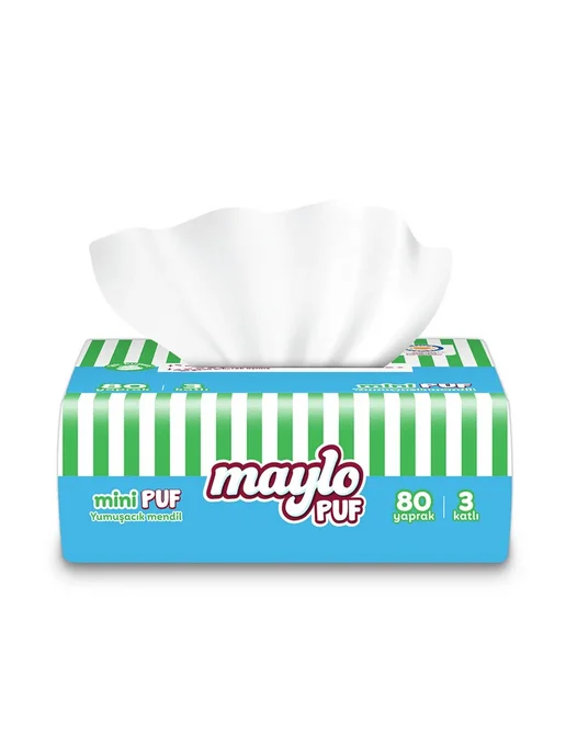 Maylo Puf Mendil 3 x 150 ქაღალდის ხელსახოცები, 3x150, фото 2