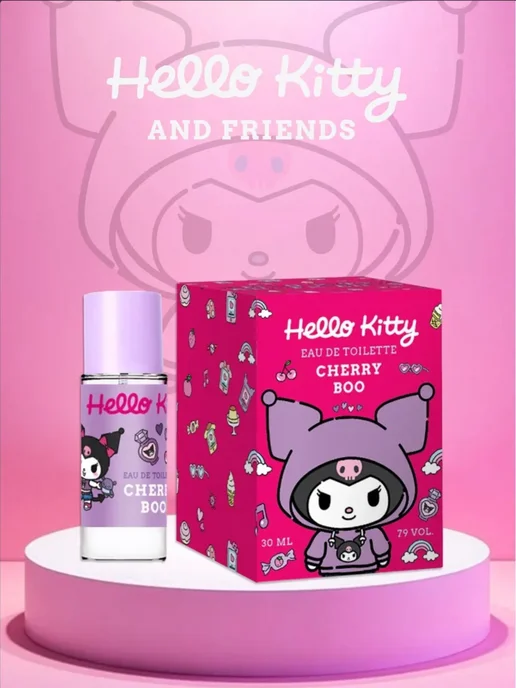 Hello Kitty Туалетная вода Kuromi "Cherry Boo" 30 мл духи для девочки, 30 мл, фото 8